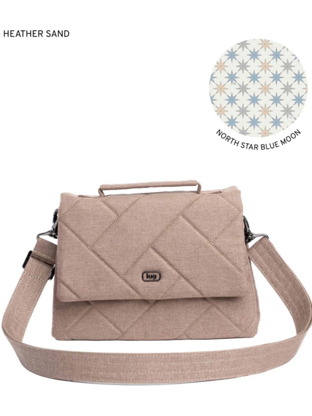 Lug Plie 2 Crossbody Bag Heather Sand